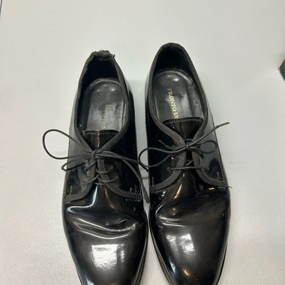 Pronto Uomo | Shoes | Pronto Uomo Black Oxfords With Glossy  display picture 3